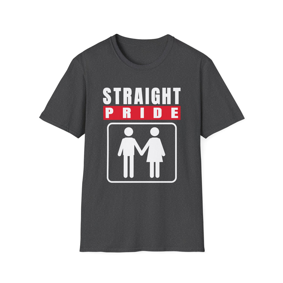 Straight Pride - Male & Female Created He Them (Genesis 1:27 KJV) Unisex Softstyle T-Shirt