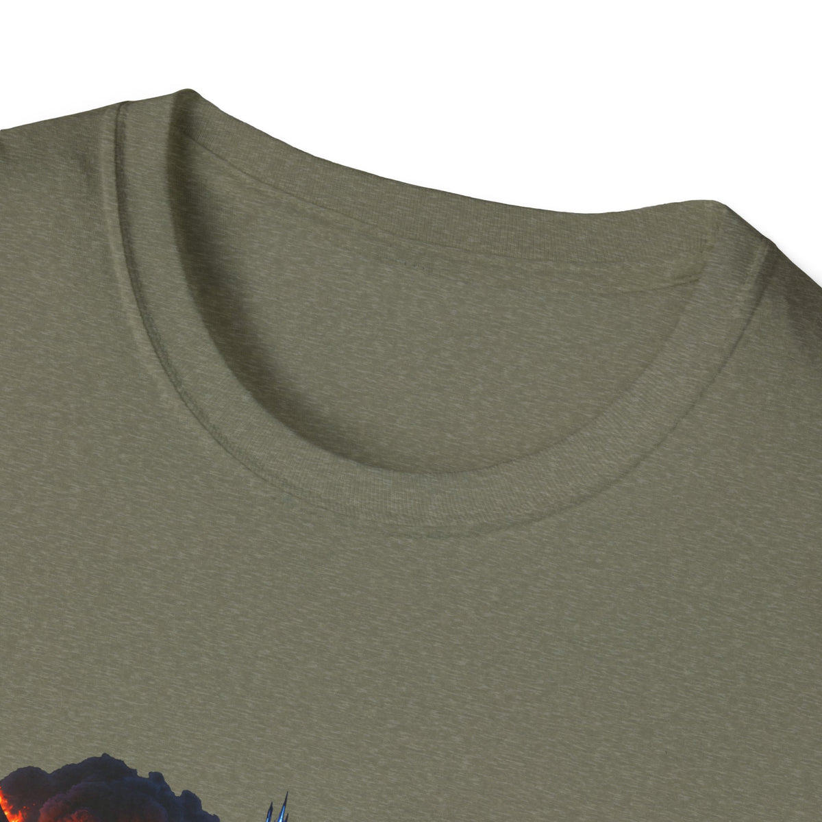 Mostly Peaceful — Fiery City News Banner Parody Graphic Unisex Softstyle T-Shirt