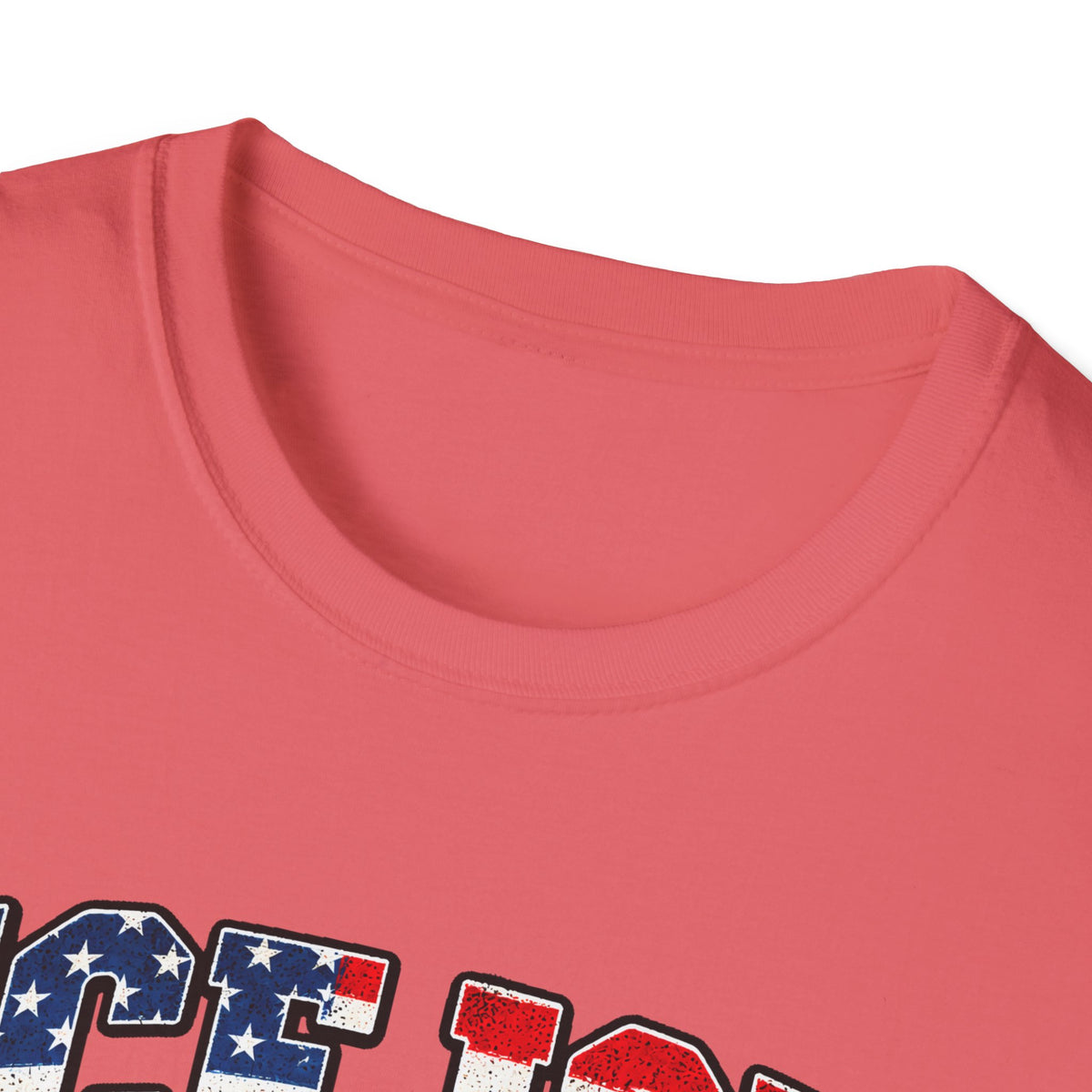 Ice Ice Baby — Trump Tactical Vest & American Flag Graphic Unisex Softstyle T-Shirt