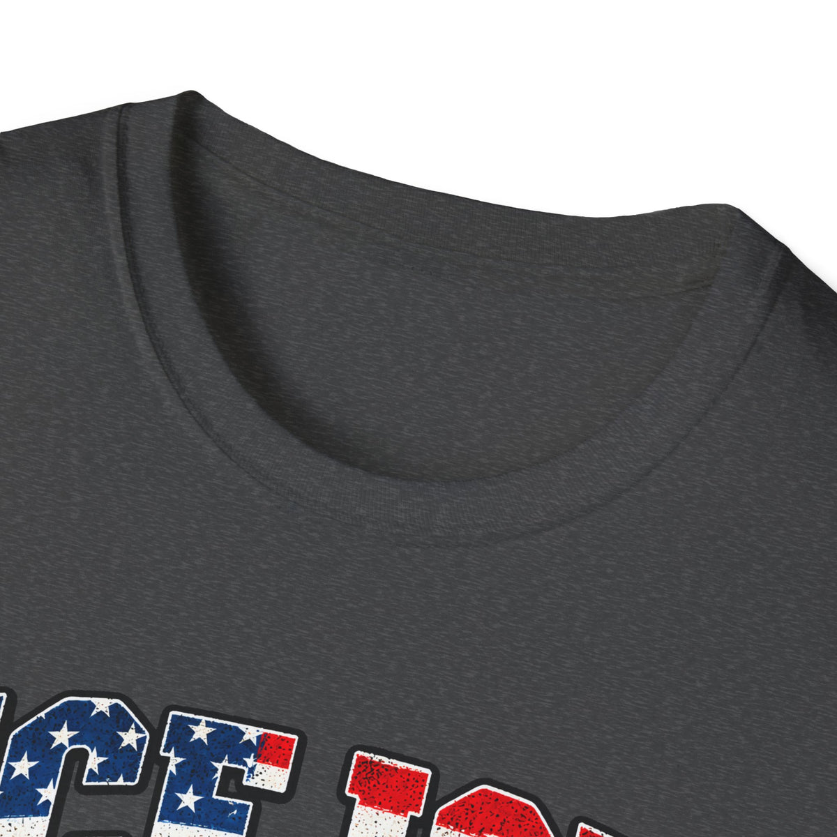 Ice Ice Baby — Trump Tactical Vest & American Flag Graphic Unisex Softstyle T-Shirt