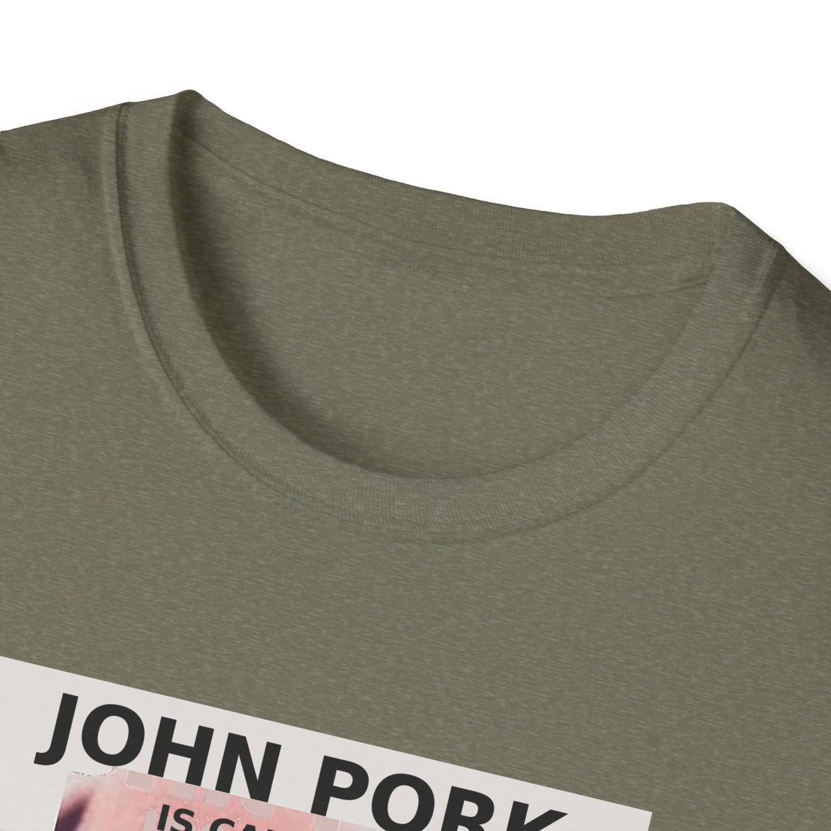 John Pork Is Calling — Viral Incoming Call Meme Unisex Softstyle T-Shirt