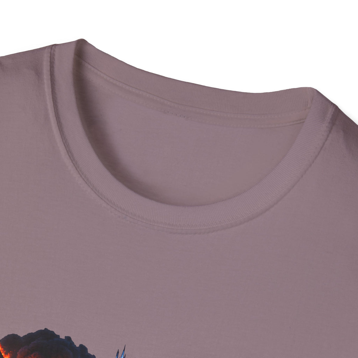 Mostly Peaceful — Fiery City News Banner Parody Graphic Unisex Softstyle T-Shirt