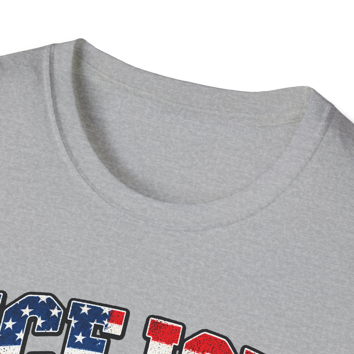 Ice Ice Baby — Trump Tactical Vest & American Flag Graphic Unisex Softstyle T-Shirt