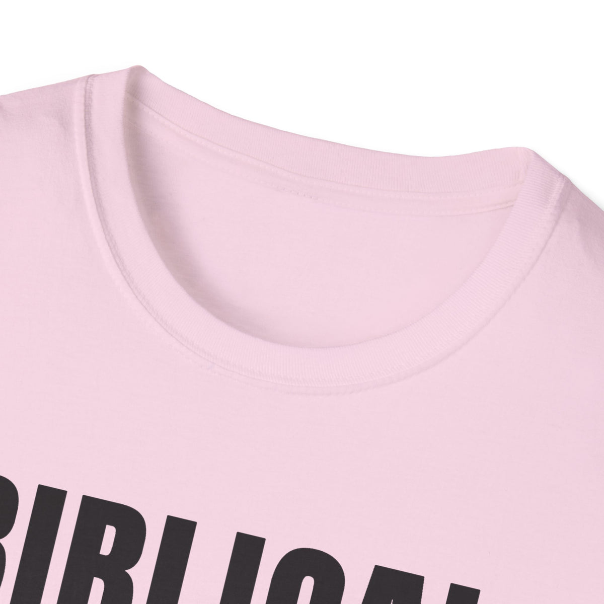 Biblical Order Not Feminism - 1 Corinthians 11:3 & Ephesians 5:22-24 (KJV) Unisex Softstyle T-Shirt