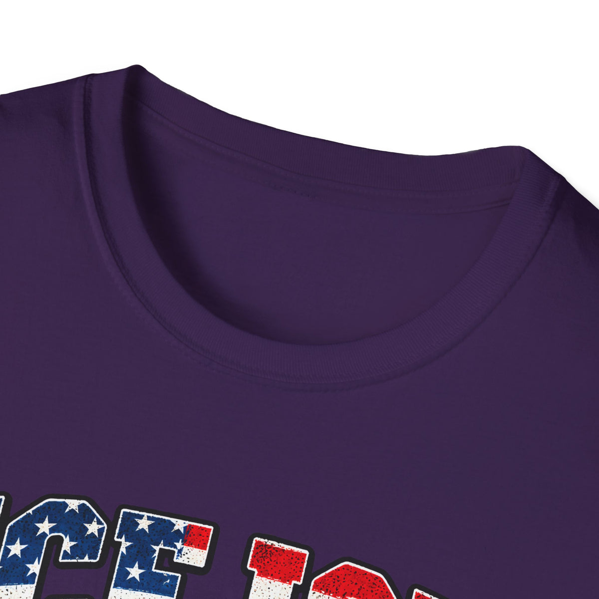 Ice Ice Baby — Trump Tactical Vest & American Flag Graphic Unisex Softstyle T-Shirt