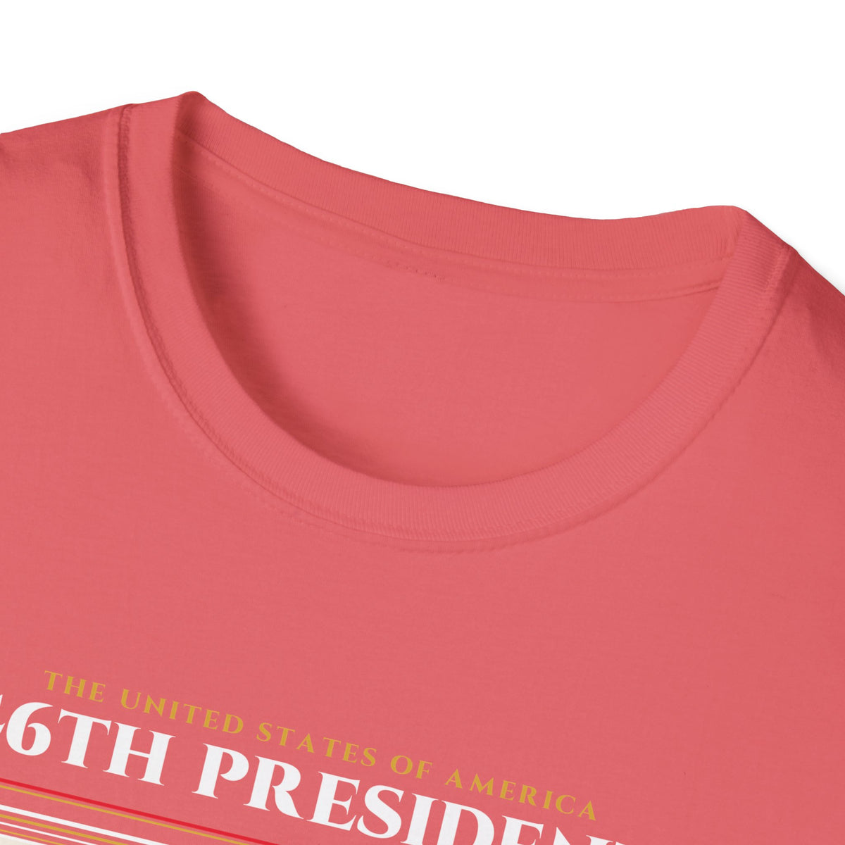 46th President - The Autopen (2021–2025) Vintage Engraving Portrait Unisex Softstyle T-Shirt