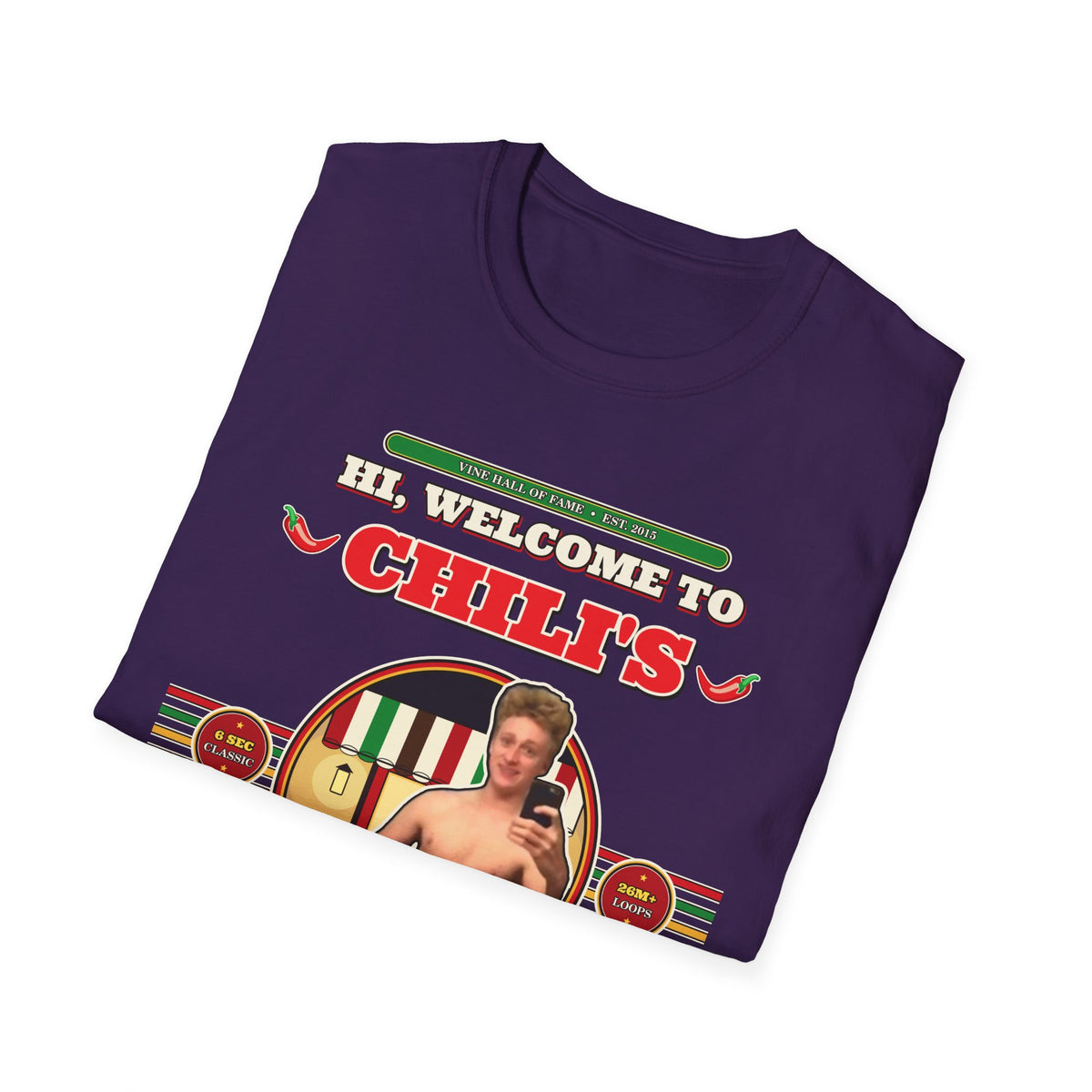 Hi, Welcome to Chili's — Original 2015 Vine Meme Unisex Softstyle T-Shirt