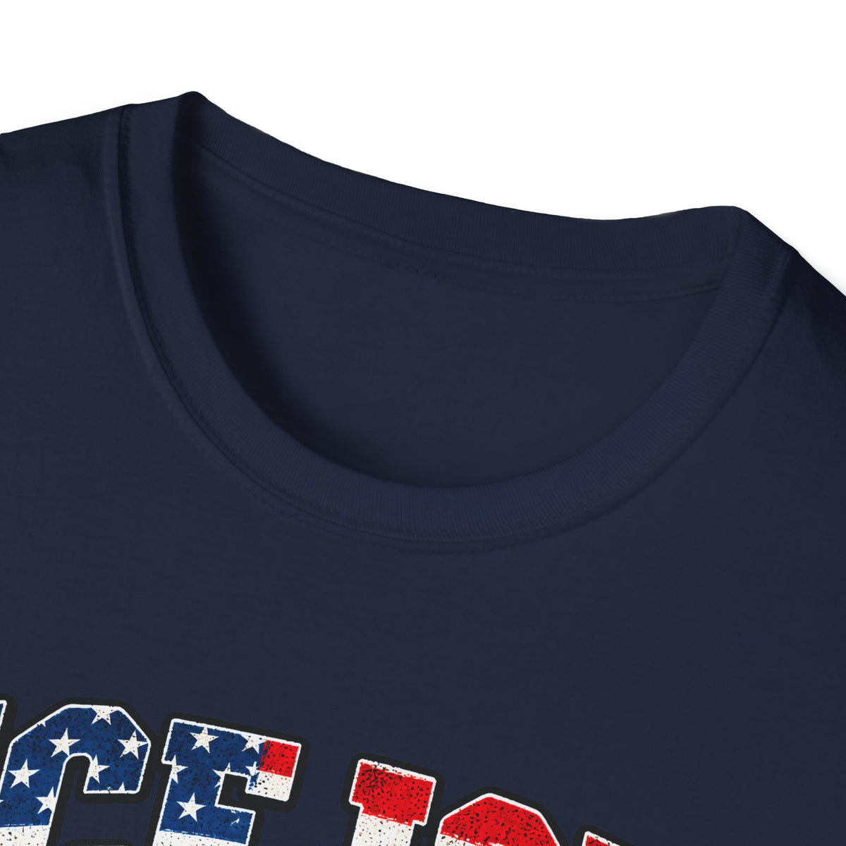 Ice Ice Baby — Trump Tactical Vest & American Flag Graphic Unisex Softstyle T-Shirt