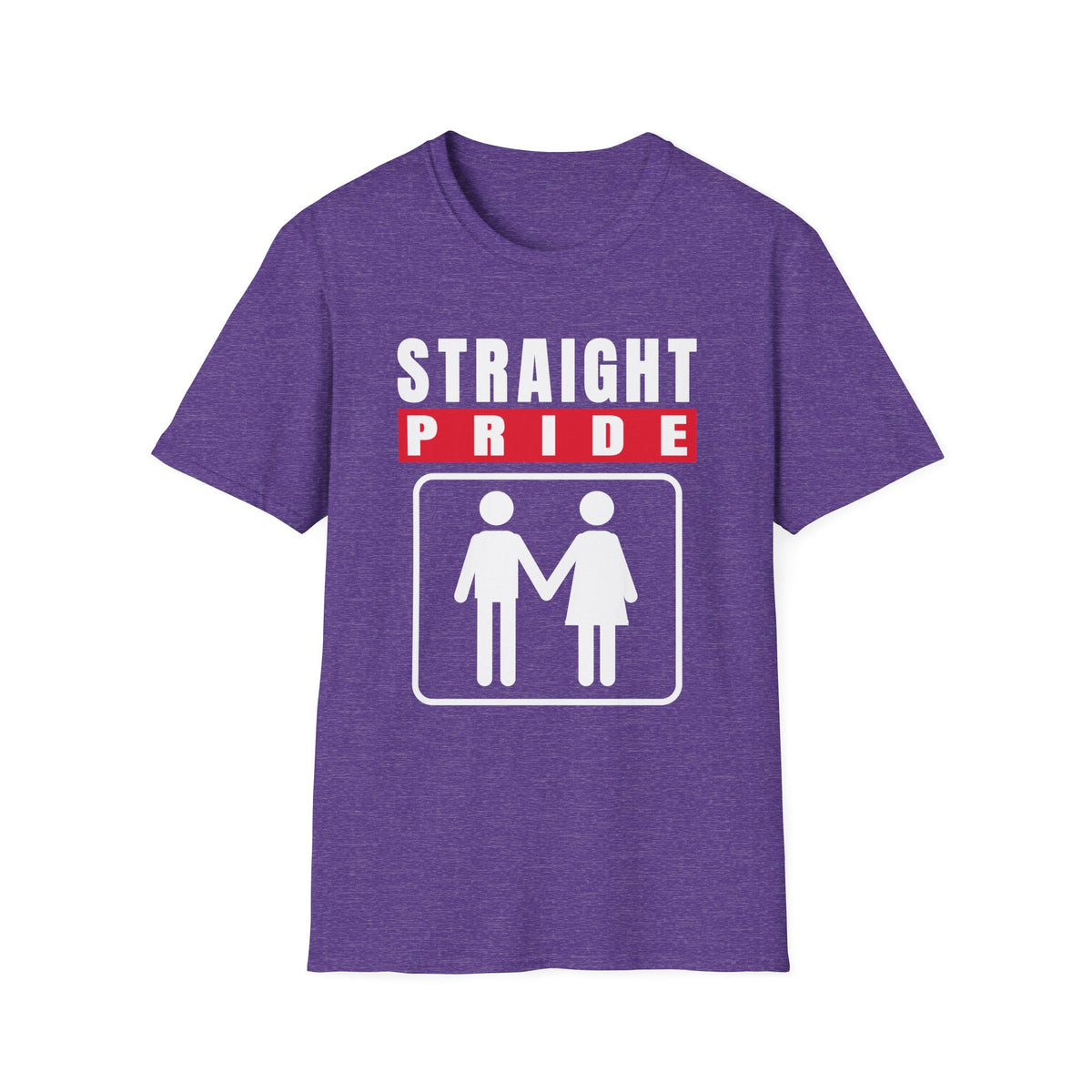 Straight Pride - Male & Female Created He Them (Genesis 1:27 KJV) Unisex Softstyle T-Shirt
