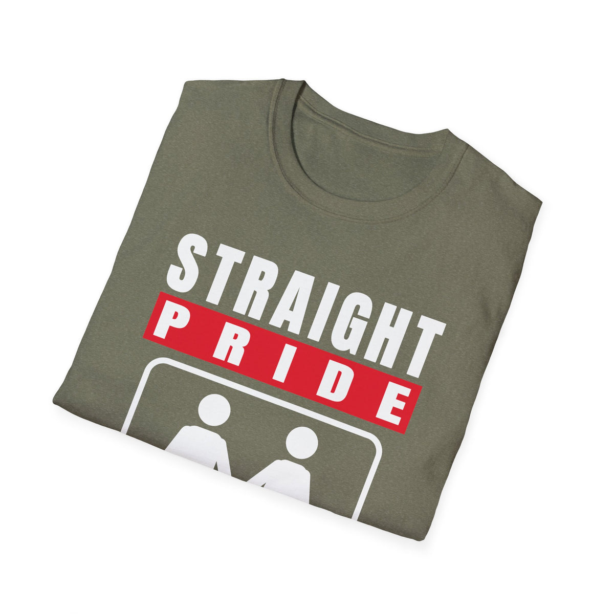 Straight Pride - Male & Female Created He Them (Genesis 1:27 KJV) Unisex Softstyle T-Shirt