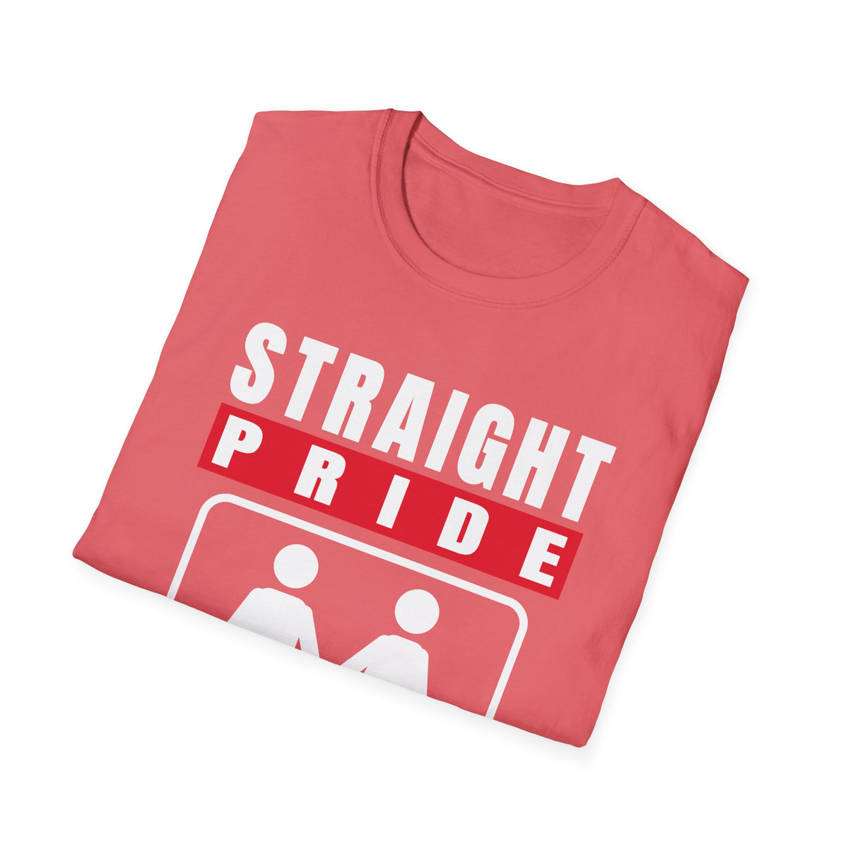 Straight Pride - Male & Female Created He Them (Genesis 1:27 KJV) Unisex Softstyle T-Shirt