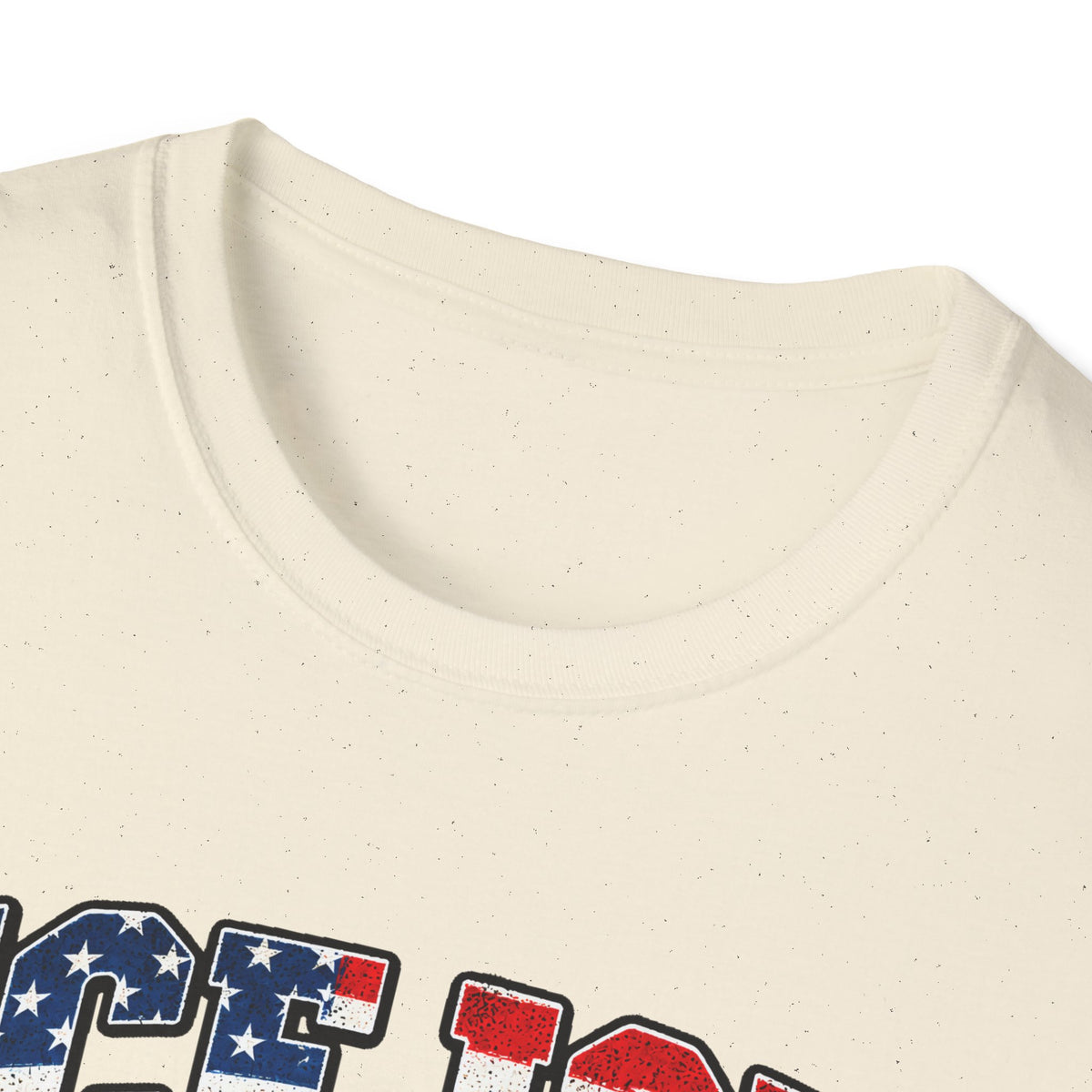 Ice Ice Baby — Trump Tactical Vest & American Flag Graphic Unisex Softstyle T-Shirt