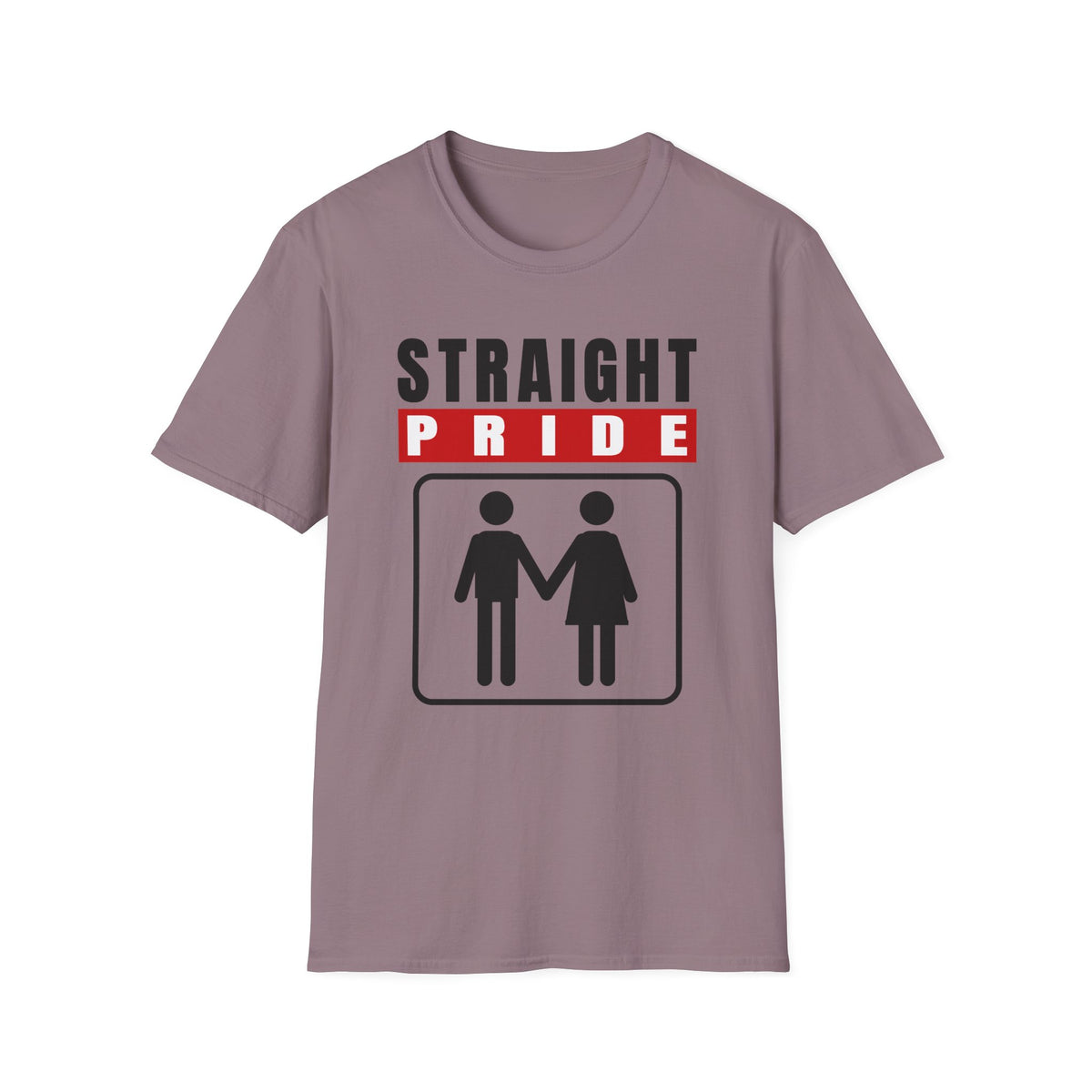 Straight Pride - Male & Female Created He Them (Genesis 1:27 KJV) Unisex Softstyle T-Shirt