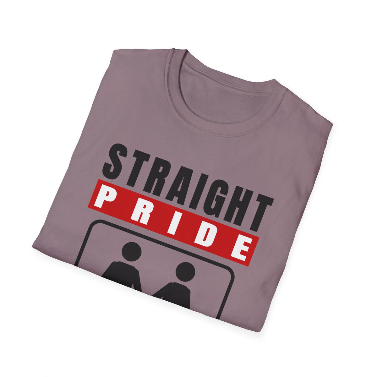 Straight Pride - Male & Female Created He Them (Genesis 1:27 KJV) Unisex Softstyle T-Shirt