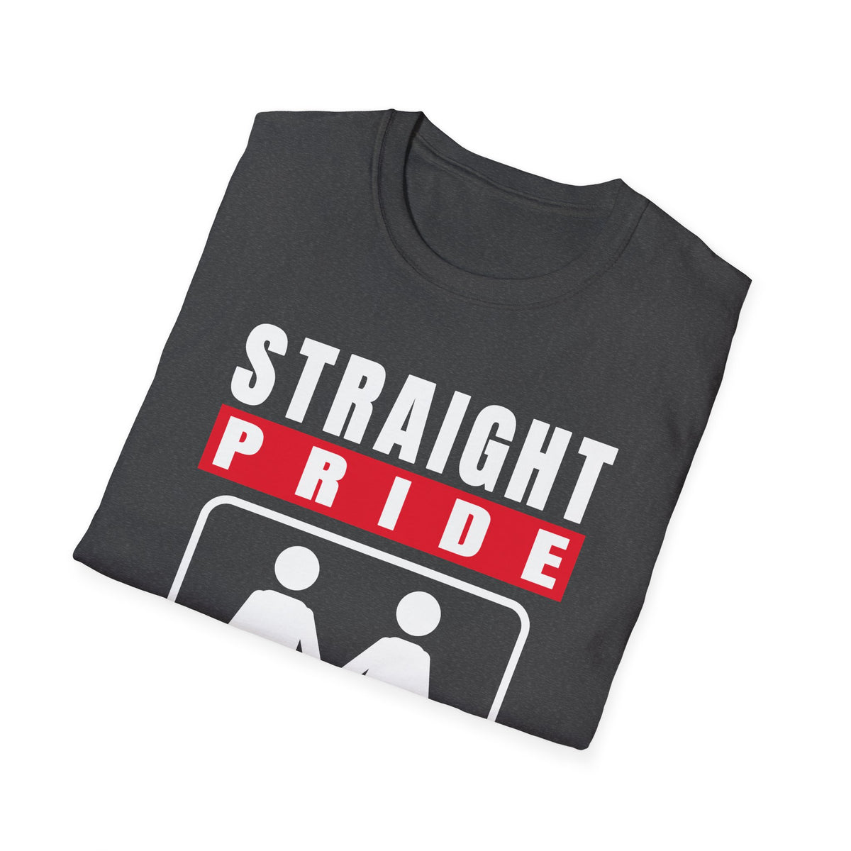 Straight Pride - Male & Female Created He Them (Genesis 1:27 KJV) Unisex Softstyle T-Shirt