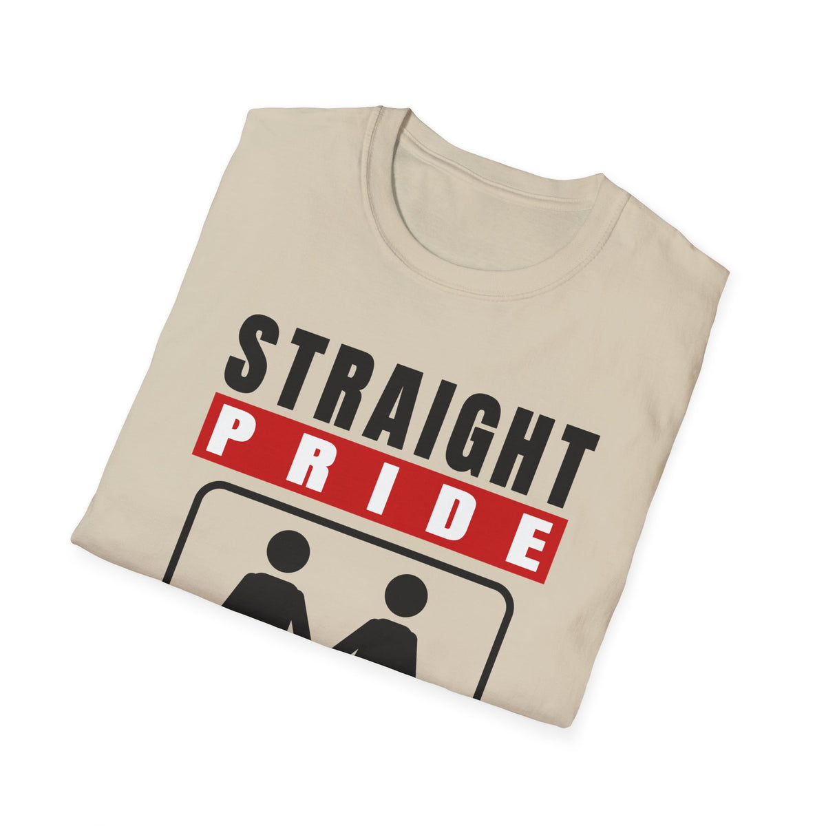 Straight Pride - Male & Female Created He Them (Genesis 1:27 KJV) Unisex Softstyle T-Shirt