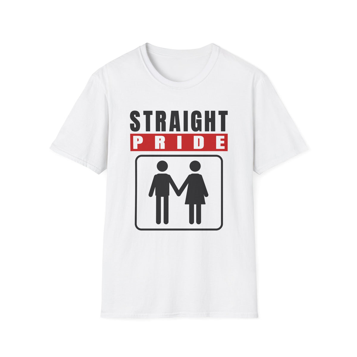 Straight Pride - Male & Female Created He Them (Genesis 1:27 KJV) Unisex Softstyle T-Shirt