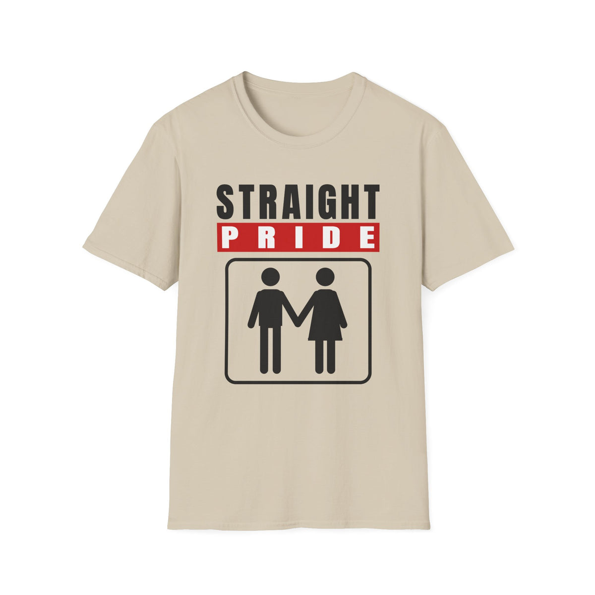 Straight Pride - Male & Female Created He Them (Genesis 1:27 KJV) Unisex Softstyle T-Shirt