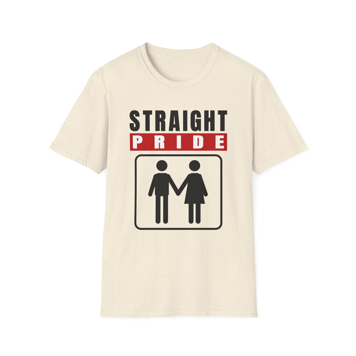 Straight Pride - Male & Female Created He Them (Genesis 1:27 KJV) Unisex Softstyle T-Shirt