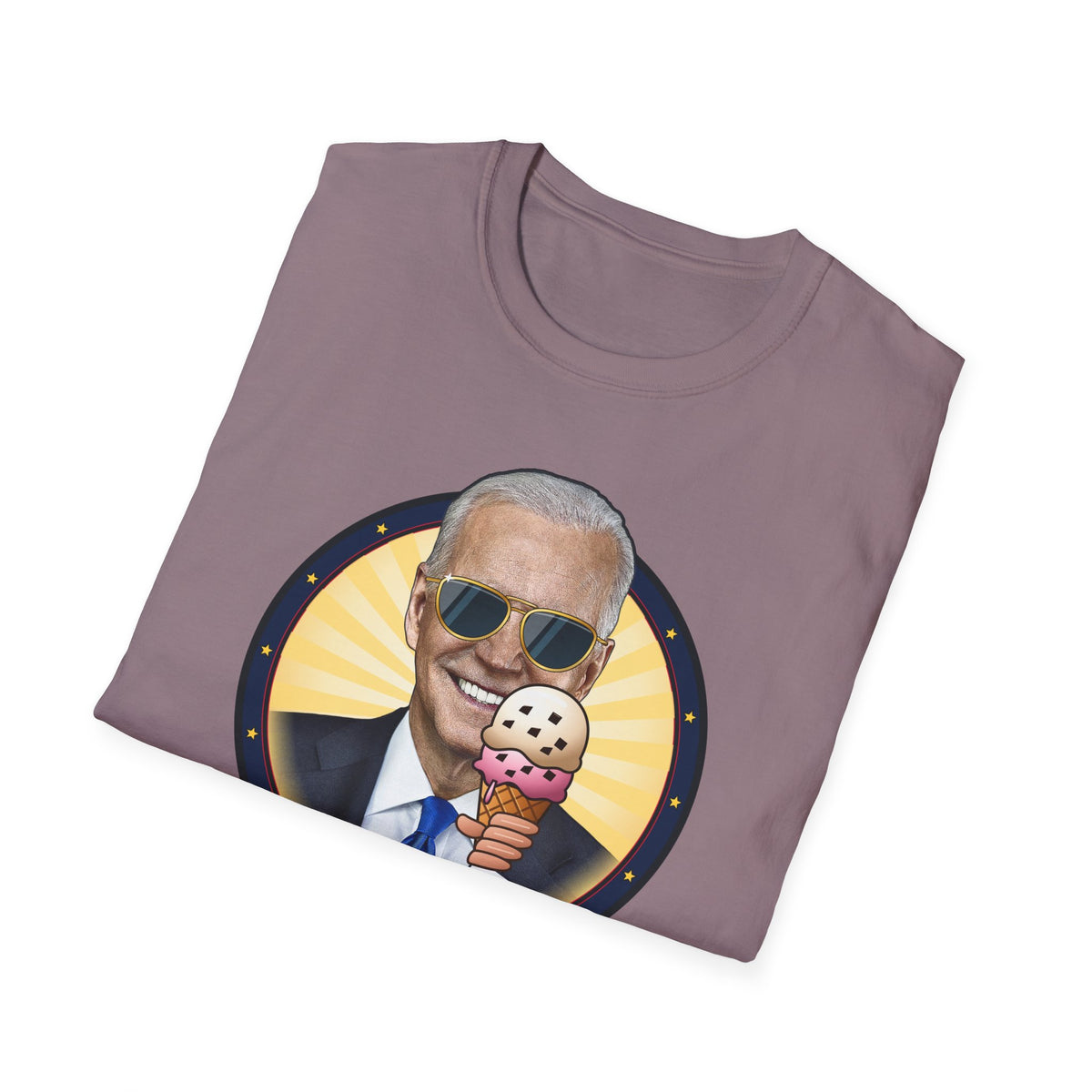 C'mon Man! — Joe Biden Aviators & Ice Cream Graphic Unisex Softstyle T-Shirt