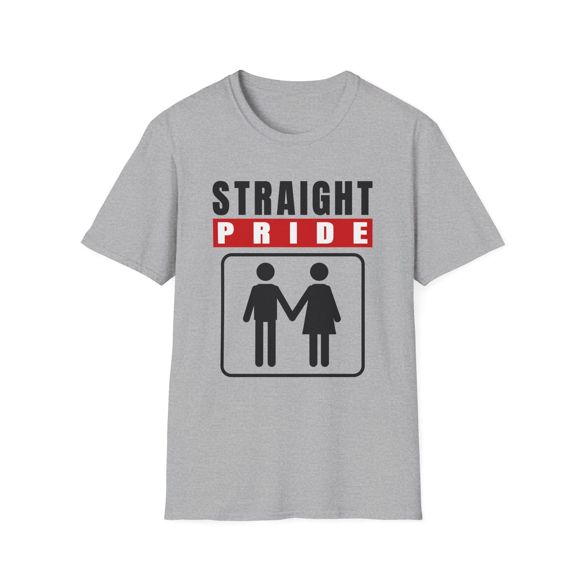 Straight Pride - Male & Female Created He Them (Genesis 1:27 KJV) Unisex Softstyle T-Shirt