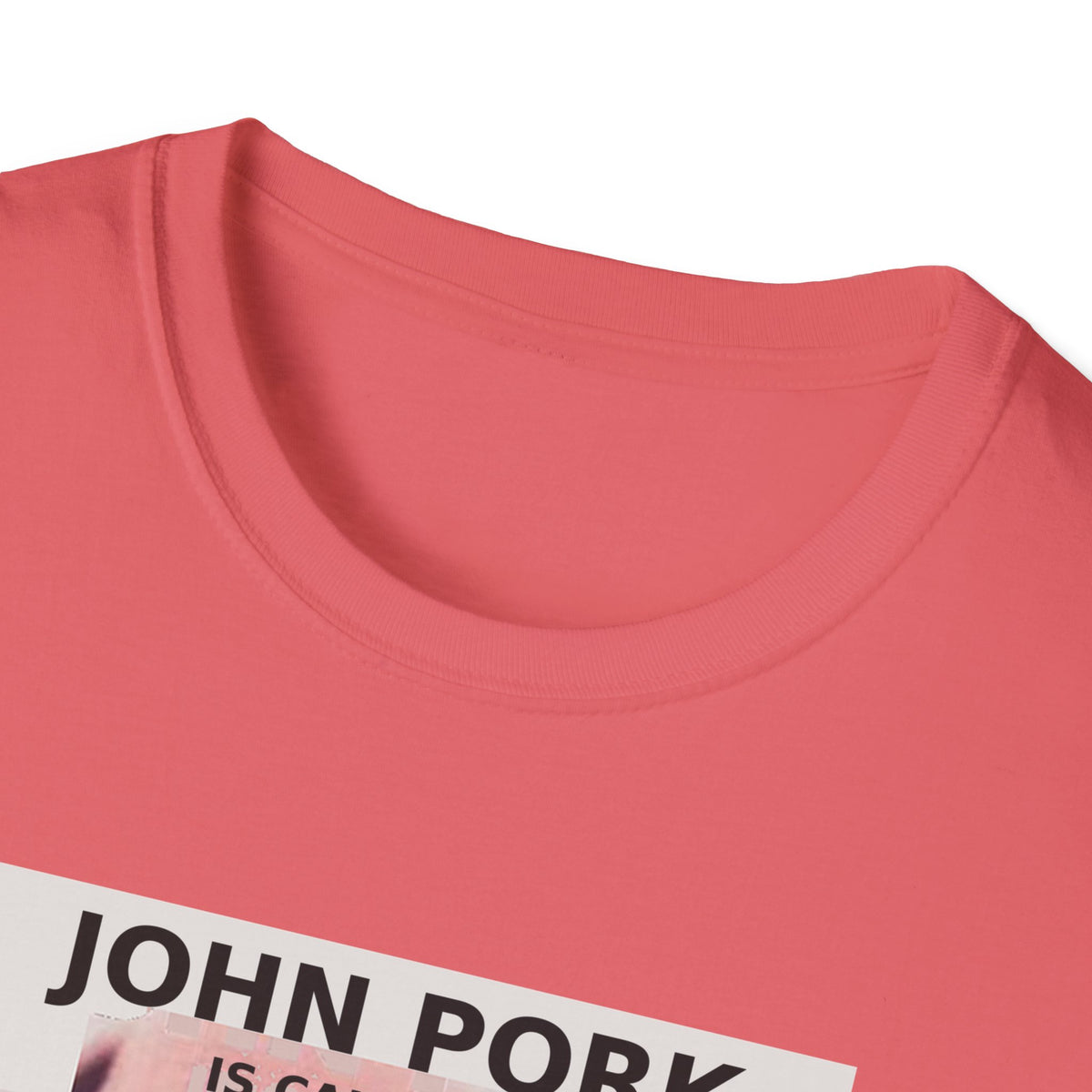 John Pork Is Calling — Viral Incoming Call Meme Unisex Softstyle T-Shirt