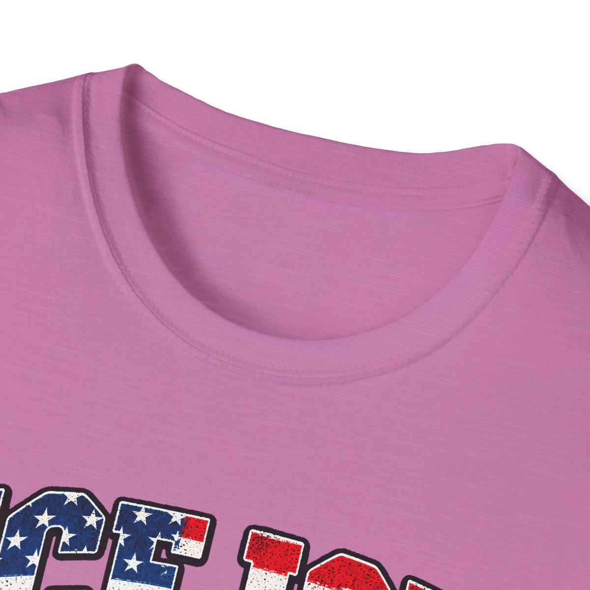 Ice Ice Baby — Trump Tactical Vest & American Flag Graphic Unisex Softstyle T-Shirt