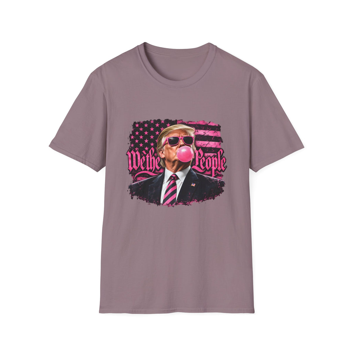 We The People — Trump Pink Bubblegum & Shades Graphic Unisex Softstyle T-Shirt